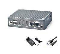 youyeetoo FriendlyElec NanoPC-T6-LTS Mini routeur d'ordinateur Dual 2.5G Ethernet, RK3588-8/16GB RAM, PCIe 3.0, OpenWrt, Open Source Smart IoT, pour NAS/routeur de voyage (8 Go + 64 Go, kit standard)