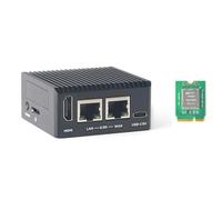 youyeetoo FriendlyElec NanoPi R76S Carte de développement de routeur | RK3576 8 cœurs 2,2 GHz | 2 x 2,5 G Ethernet | 6 tops NPU | M.2 Slot & USB 3.2 | IoT/Linux/Android (2 Go de RAM - 0 Go eMMC, avec