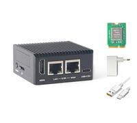 youyeetoo FriendlyElec NanoPi R76S Carte de développement de routeur | RK3576 8 cœurs 2,2 GHz | 2 x 2,5 G Ethernet | 6 hauts NPU | M.2 Slot M.2 & USB 3.2 | IoT/Linux/Android (2 Go de RAM - 0 Go eMMC