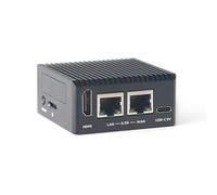 youyeetoo FriendlyElec NanoPi R76S Carte de développement de routeur | RK3576 8 cœurs 2,2 GHz | 2 x 2,5 G Ethernet | 6 hauts NPU | M.2 Slot M.2 & USB 3.2 | IoT/Linux/Android (2 Go de RAM - 0 Go eMMC