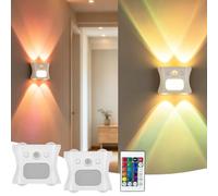 YOUYIKE 2 Pièces Applique Murale Intérieure Lampe Detecteur de Mouvement