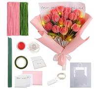 YOUYIKE Fil Chenille, Cure Pipe Multicolores Cure-Pipes pour Bouquets de Tulipes, Cure Pipe Chenille, Nettoyeur de Pipes, pour Les Bouquets DIY, Les Projets D'artisanat et Les Décorations