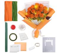 YOUYIKE Fil Chenille, Cure Pipe Multicolores Cure-Pipes pour Bouquets de Tulipes, Cure Pipe Chenille, Nettoyeur de Pipes, pour Les Bouquets DIY, Les Projets D'artisanat et Les Décorations
