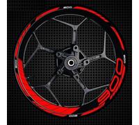 YOUZKA Stickers 1 Jeu D'autocollants Réfléchissants pour Jantes De Moto, Bandes De Roues, pour Kawasaki Z900 Z 900 Z-900(Color4)