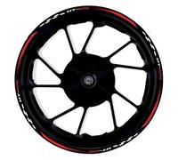 YOUZKA Stickers Accessoires De Moto Autocollants De Roue pour Yamaha MT-125 MT125 Autocollants De Bord De Roue De Sport Film Réfléchissant À Rayures De Roue(Color9)
