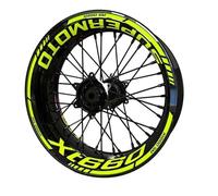 YOUZKA Stickers Autocollant Adhésif Réfléchissant pour Jante De Pneu De Roue, Accessoires D'équipement De Course De Moto pour Yamaha XT 660(Color3)