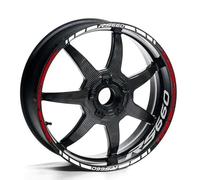 YOUZKA Stickers Autocollant De Roue De Moto Autocollant De Jante Réfléchissant 17 "Accessoires De Bande De Bande pour Aprilia RS660 RS 660(Color8)