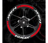 YOUZKA Stickers Autocollant De Roue De Moto pour Yamaha NMAX N Max N-Max 155 125, Autocollant À Rayures De Jante De Course, Accessoires De Décoration De Moto(Color1)