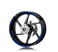 YOUZKA Stickers Autocollant Réfléchissant De Roue Et De Jante De Moto, Autocollants De Protection De Décoration De Pneu pour Bandit Bandit 1200 600(Blu)