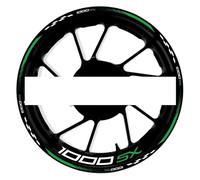 YOUZKA Stickers Autocollants De Roue De Moto Autocollants De Bord De Roue De Sport Film Réfléchissant De Bande De Roue pour Kawasaki Z1000SX Z-1000SX(Color16)
