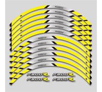 YOUZKA Stickers Autocollants Imperméables pour Pneus Et De Moto, Ensemble De Jantes À Rayures Réfléchissantes, pour F900R F900 R F900r(Color2)