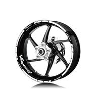 YOUZKA Stickers Autocollants Réfléchissants pour Jantes De Moto, Ensemble D'accessoires Décoratifs pour Pneus, pour Varadero Varadero 125(Wit)