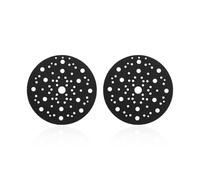 YOUZMY 2 pièce protections de plateau ponçage 150mm 70 trous,coussin protection avec fermeture velcro pour ponceuse excentrique,compatible avec MIRKA8295612111,tapis de protection pour plateau ponçage