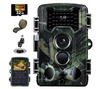 YOVOCA Caméra de Chasse, 2,7K Camera Chasse 58MP, Camera Infrarouge Vision Nocturne avec Carte 32GB Animaux Caméra Piege Photographique Déclenchement 0,1s, Grand Angle 120° pour Surveillance