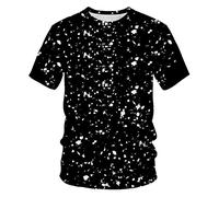 Yowablo Chemises pour Hommes Chemises Unisexes imprimées à la Mode 3D pour Adultes T-Shirts à Manches Courtes Haut pour Homme Sexy