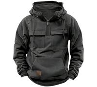 Yowablo Pull de Sport à Capuche pour Hommes, Nouvelle Collection Automne/Hiver Transpire (Grey, XXL)