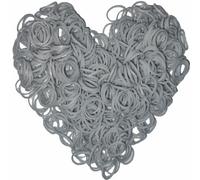 Yowamho 900 elastique Argent avec 24 S-clips et 1 petit crochet, élastiques pour bracelets.