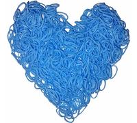 Yowamho 900 elastique Bleu clair avec 24 S-clips et 1 petit crochet, élastiques pour bracelets.