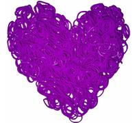Yowamho 900 elastique Couleur lilas avec 24 S-clips et 1 petit crochet, élastiques pour bracelets.