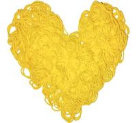 Yowamho 900 elastique Jaune avec 24 S-clips et 1 petit crochet, élastiques pour bracelets.
