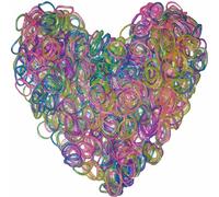 Yowamho 900 elastique Lumineux couleur mixte avec 24 S-clips et 1 petit crochet, élastiques pour bracelets.