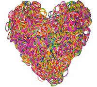 Yowamho 900 elastique Mélange de plusieurs couleurs avec 24 S-clips et 1 petit crochet, élastiques pour bracelets.