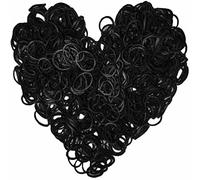 Yowamho 900 elastique Noir avec 24 S-clips et 1 petit crochet, élastiques pour bracelets.