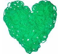 Yowamho 900 elastique Vert avec 24 S-clips et 1 petit crochet, élastiques pour bracelets.