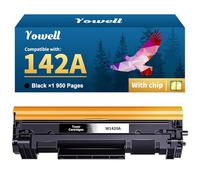 Yowell 142A W1420A Cartouche de Toner avec Puce Compatible avec HP 142A W1420A 142X W1420X pour HP LaserJet MFP M140w Toner pour LaserJet M110w M110 MFP M139w M139 M140w M140 (1 Noir)