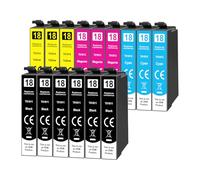 Yowell 15x Cartouches d'encre Compatibles avec Epson 18 18XL Multipack