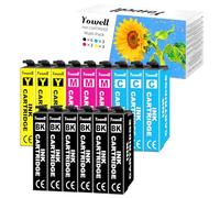 Yowell 15x Cartouches d'encre Compatibles pour XP-3105 WF-2810 Multipack | pour Expression Home XP-3105 XP-2100 XP-2105 XP-4100 XP-4105 Workforce WF-2830 WF-2810 WF-2835 WF-2850