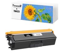 Yowell 1x Toner Noir Compatible avec Brother TN-423 TN-423BK TN-421BK