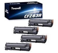 Yowell 4X 83A CF283A Toner compatibles avec HP 83A CF283A Noir pour LaserJet Pro M201dw M201n MFP M125nw M125a M127fw M127fn M225dw M225dn M225dn