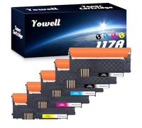 Yowell 5X 117A Toner Compatibles avec HP 117A W2070A W2071A W2072A W2073A