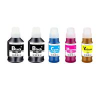 Yowell 5X Cartouches d'encre 104 compatibles avec Epson 104 Multipack pour EcoTank ET-2820 ET-2710 ET-2720 ET-2815 ET-2810 ET-2826 ET-1810 ET-2711 ET-2712 ET-2715 ET-2714 ET-2726