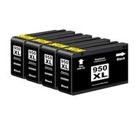 Yowell 950XL Noir Cartouche d'encre Compatible pour HP 950 XL 951 XL pour Officejet Pro 8600 8620 8610 8100 8615 8630 8640 251dw 276dw (4 Noir)