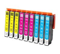 Yowell 9X 33XL Cartouches d'encre Compatibles avec Epson 33XL Cyan Magenta Jaune pour Epson Expression Premium XP-530 XP-540 XP-7100 XP-900 XP-630 XP-635