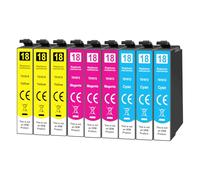 Yowell 9X Cartouches d'encre Compatibles avec Epson 18XL Couleur