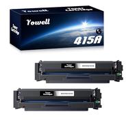 Yowell Lot de 2 415A Toner Noir avec Puce Compatibles avec HP 415A Toner pour HP Color Laserjet Pro MFP M479fdw M479fnw M479dw M479fdn M454dw M454dn W2030A, 2X 415A Noir