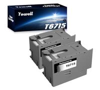 Yowell Lot de 2 boîtes de maintenance T6715 compatibles avec Epson T6715 C13T671500 T6716 C13T671600 pour Workforce Pro WF-4720DWF WF-4725DWF WF-4730DTWF WF-4740DTWF WF-4825DWF WF-C5710DWF WF-C5790DWF