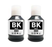 Yowell Lot de 2 cartouches d'encre GI-56 GI-56BK compatibles avec Canon GI-56 GI-56BK noir pour Maxify GX3050 GX4050 GX5050 GX6050 GX7050