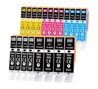 Yowell Lot de 20 Cartouches d'encre PGI-580 CLI-581 pour Canon 580XL 581XL Multipack pour Canon TS6350 pour PIXMA TR7550 TR8500 TR8550 TS705 TS705a TS6250 TS6300 TS6350a