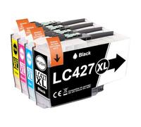 Yowell Lot de 4 LC427XL Cartouches d'encre Compatibles avec Brother LC427 LC-427XL pour Brother MFC-J5955DW MFC-J6955DW HL-J6010DW MFC-J6957DW MFC-J6959DW