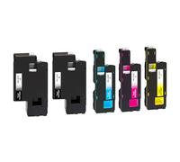 Yowell Lot de 5 toners E525W compatibles avec Dell E525W - Noir/cyan/magenta/jaune - Pour 593-BBLN 593-BBLZ 593-BBLV 593-BBLL