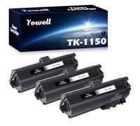 Yowell TK-1150 Toners compatibles avec Kyocera TK1150 TK-1150 Noir pour ECOSYS M2135dn M2635dn M2635dnw M2735dw P2235d P2235dn P2235dw P2200 P2230 Séries (Lot de 3)