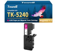 Yowell TK-5240M Magenta 1T02R7BNL0 Toner Compatible pour Kyocera TK5240 TK-5240 TK5240M TK-5240M Toner pour Kyocera Ecosys M5526CDW Toner ECOSYS M5526cdw M5526cdn M5526 P5026cdw P5026cdn P5026