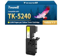 Yowell TK-5240Y Jaune 1T02R7ANL0 Toner Compatible pour Kyocera TK5240 TK-5240 TK5240Y TK-5240Y Toner pour Kyocera Ecosys M5526CDW Toner ECOSYS M5526 M5526cdw M5526cdn P5026 P5026cdw P5026cdn, Jaune