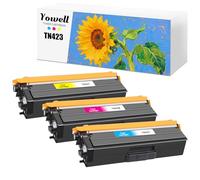 Yowell TN423 TN-423 Toner compatible avec Brother TN-423 TN-421 TN-423C TN-423M TN-423Y pour DCP-L8410CDW HL-L8260CDW HL-L8360CDW DCP-L8410CDN MFC-L8900CDW MFC-L86900CDW CDW (3 couleur)