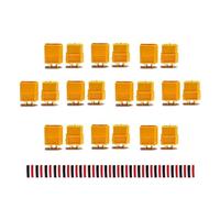 YoWoo Power 10 Paires Amass XT60 XT-60 Mâle Femelle Bullet Connecteurs Prises 20 Paires Thermo-Rétractable Tube RC Lipo Batterie