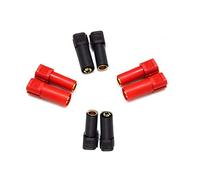 YoWoo Power 4 Paires Amass XT150 Connecteur Adaptateur Mâle Femelle Fiche 6mm Or Banane Bullet Plug Set pour Batterie ESC et Fil De Charge